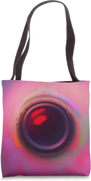 Round Orb Lens Pastel Pink Peach Green Blue Gradient Indigo Tote Bag