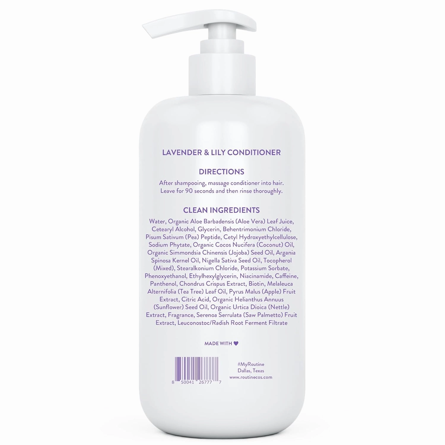 Routine Wellness Anti-Thinning Deep Conditioner for Thinning Hair - DHT Blocker for Hair Loss in Men & Women - Promotes Healthy Hair -Lavender & Lily 14oz
