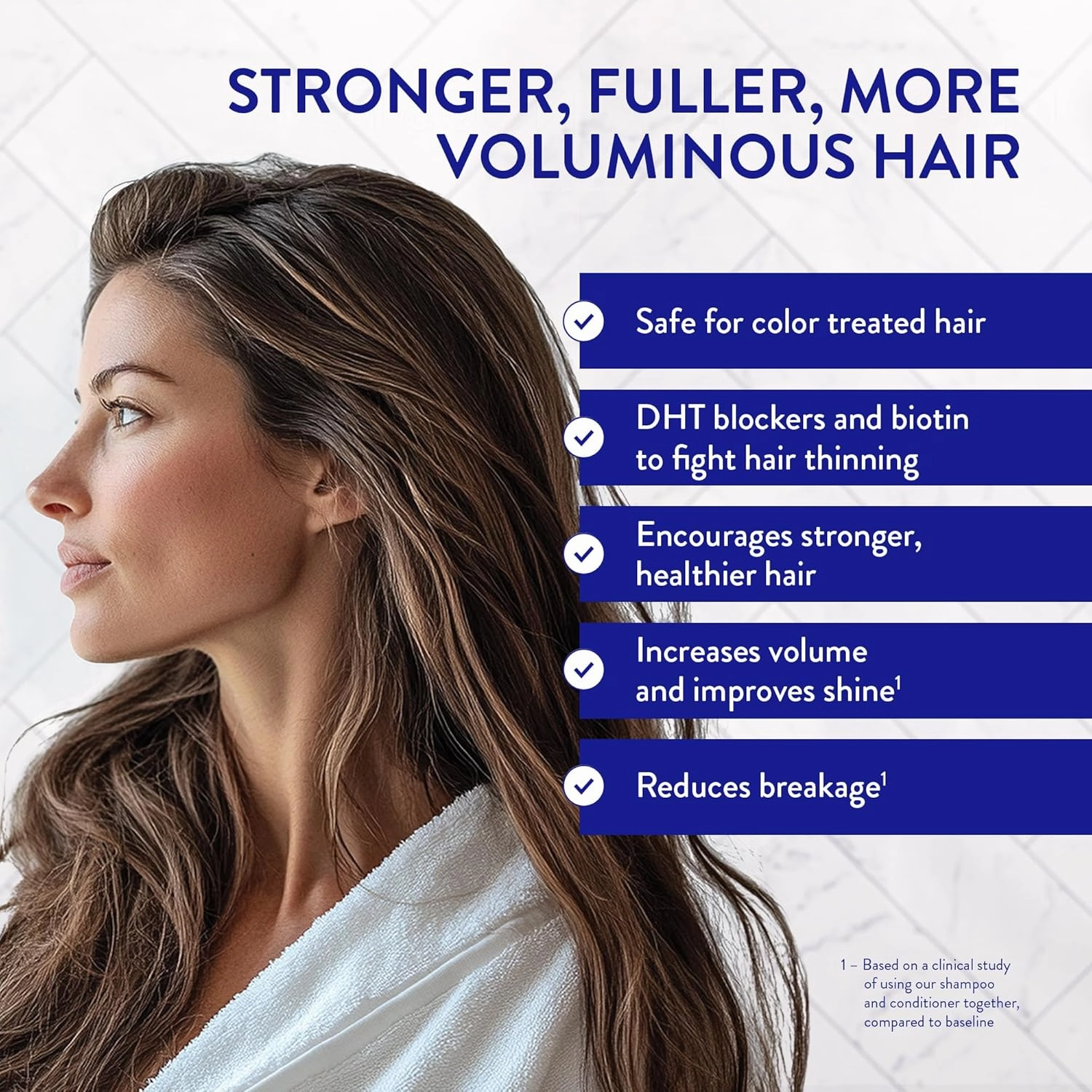 Routine Wellness Shampoo and Conditioner Set and Hair Serum for Thinning Hair - DHT Blocker Women & Men - Color Safe Shampoo for Hair Loss & Healthier Hair - Rose Hips Set   Serum