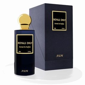 Royals Only Extrait de Parfum Unisex 80ml – Sophisticated Woody Amber Perfume with Davana, Pink Pepper, Oud, and White Amber – Regal Long-Lasting Fragrance for Fall and Winter