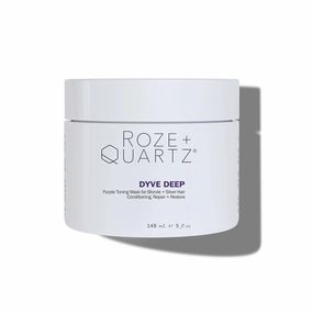 Roze   Quartz® Dyve Deep Hair Mask • Ultra Purple Toning Treatment for Blonde, Silver   Highlighted Hair (5oz)