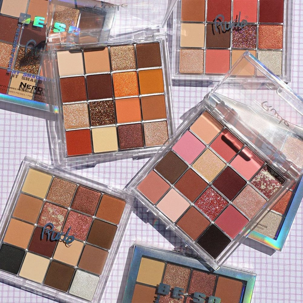 Rude Cosmetics Be Square Pressed Pigments & Shadows - Geeky