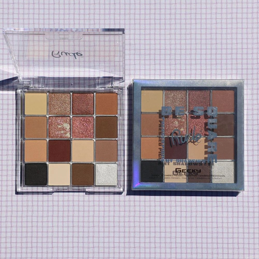Rude Cosmetics Be Square Pressed Pigments & Shadows - Geeky