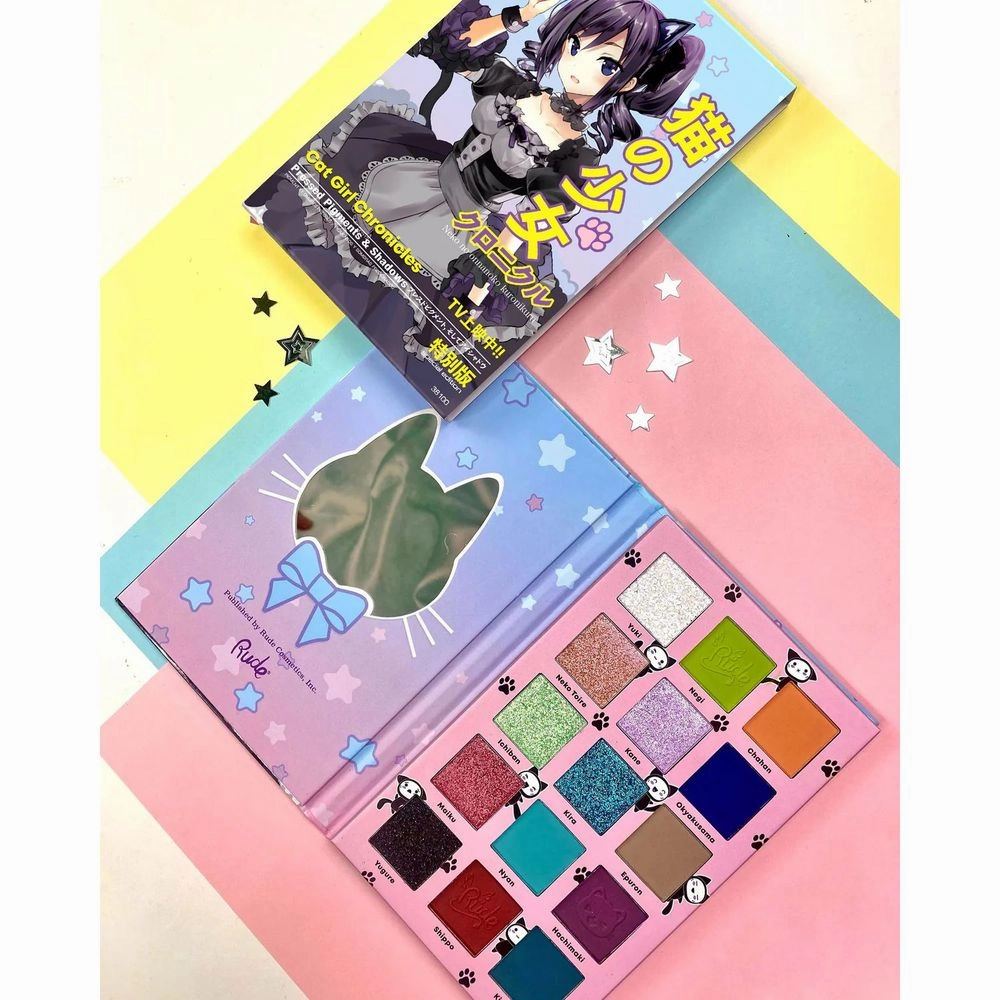 Rude Cosmetics Manga Collection Pressed Pigments & Shadows Palette