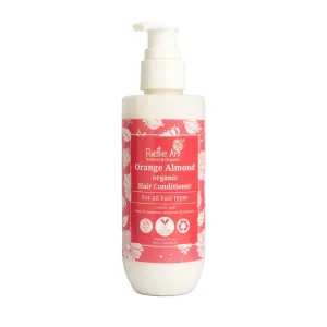 Rusti'c Art Organi'c Orang'e Almon'd Hair Conditioner with Coconu't Milk & Jojob'a Oi'l | For Women & Men | For Manageable & Soft Hair |