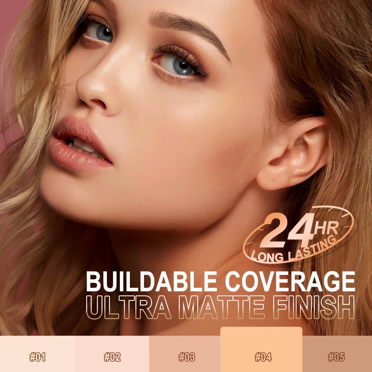 SACE LADY Oil Control BB Cushion Foundation, Full Coverage Long Lasting Ultra Matte BB Foundation Makeup Covers Face Blemishes Evens Skin Tone Face Cosmetics, 0.42Oz (#03, 0.42Oz)