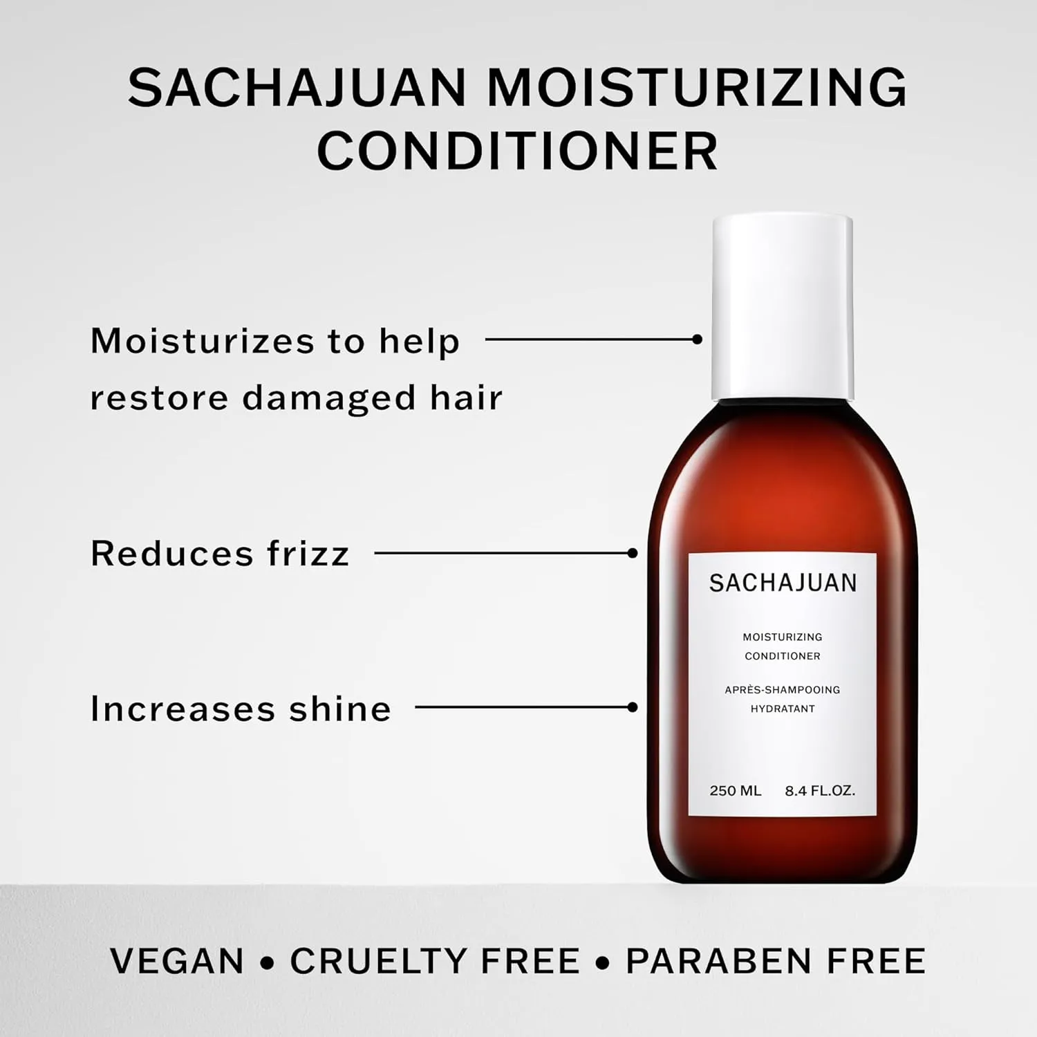 SACHAJUAN Moisturizing Conditioner, Repairs Damaged, Dry Bleached, Colored Hair, Moisture-Rich with Argan Oil