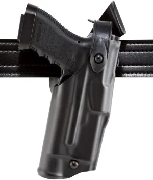 Safariland 6360 ALS/SLS Mid-Ride, Level 3 Retention Duty Holster, Sig Sauer P226R, w/Sure Fire X200 Light, Mid-Ride, Plain Black, Right Hand