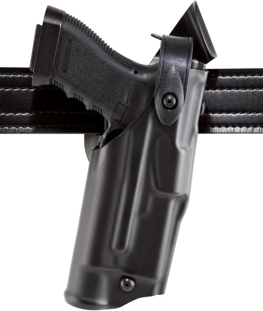 Safariland 6360 ALS/SLS Mid-Ride, Level 3 Retention Duty Holster, Sig Sauer P226R, w/Sure Fire X200 Light, Mid-Ride, Plain Black, Right Hand