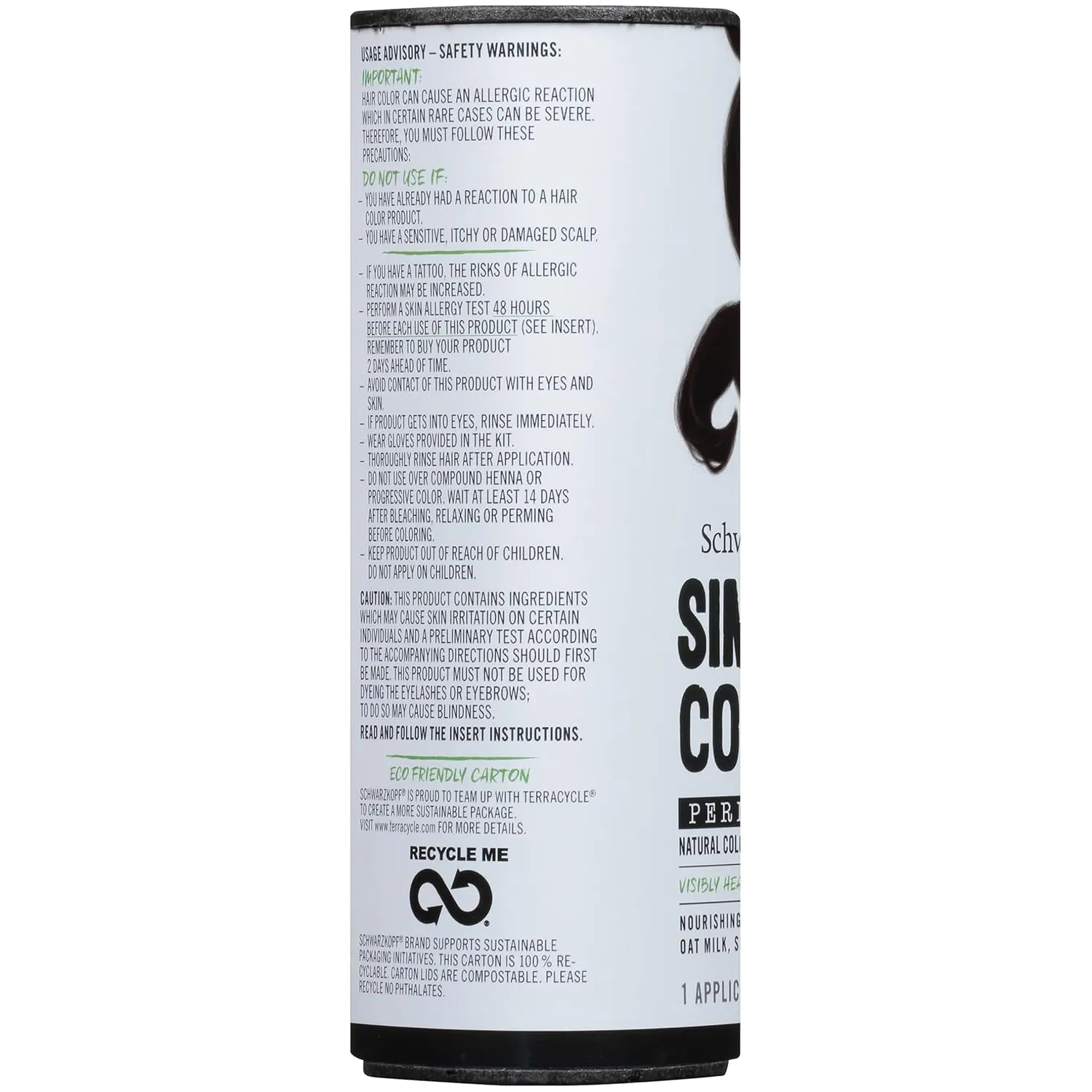 Schwarzkopf Simply Color Hair Color 3.0 Darkest Brown, 1 Application - Permanent Hair Dye for Healthy Looking Hair without Ammonia or Silicone, Dermatologist Tested, No PPD & PTD