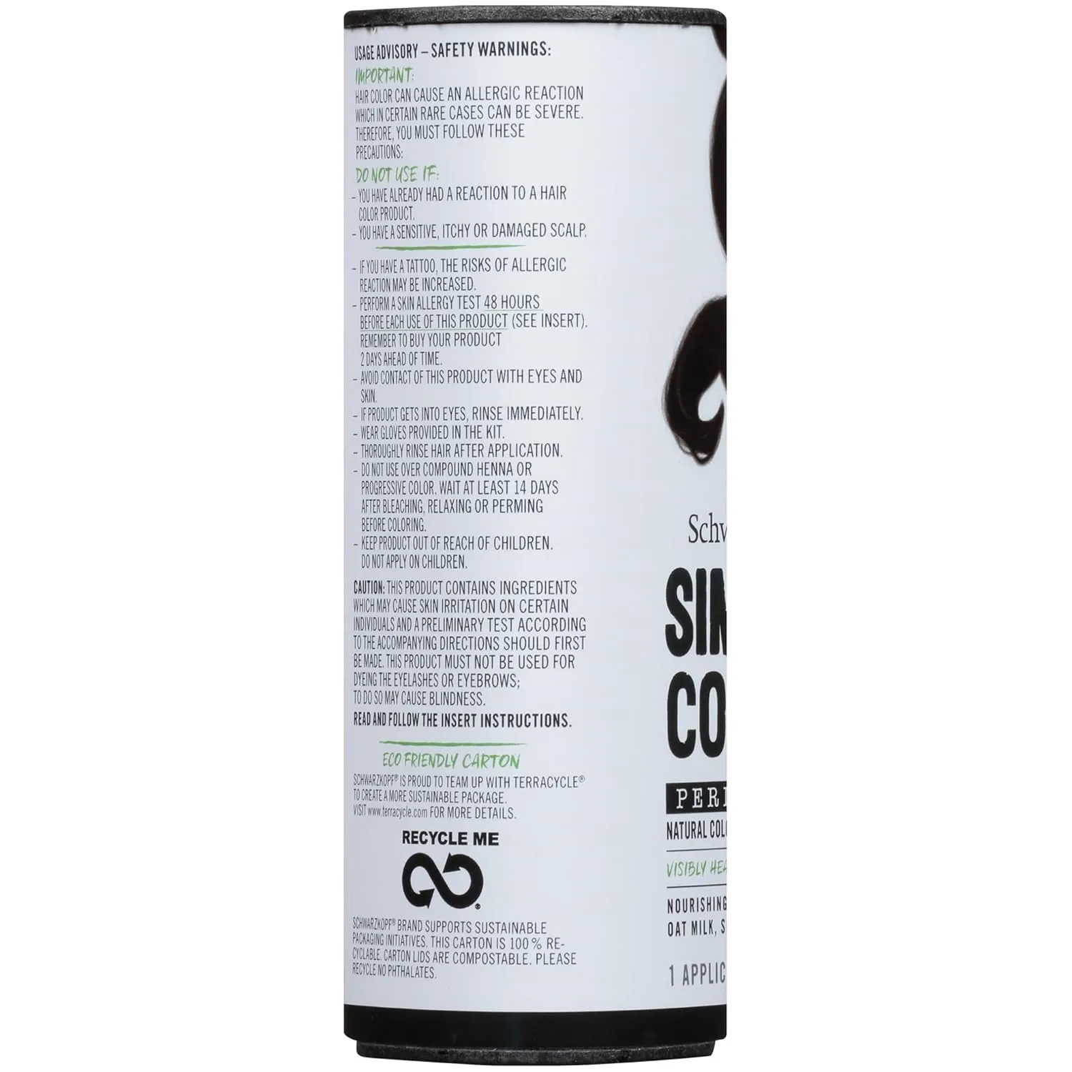 Schwarzkopf Simply Color Hair Color 3.0 Darkest Brown, 1 Application - Permanent Hair Dye for Healthy Looking Hair without Ammonia or Silicone, Dermatologist Tested, No PPD & PTD