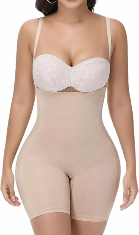 Seamless Tummy Control Shapewear for Women Butt Lifting Shorts High Waisted Panties Strapless Fajas Colombianas