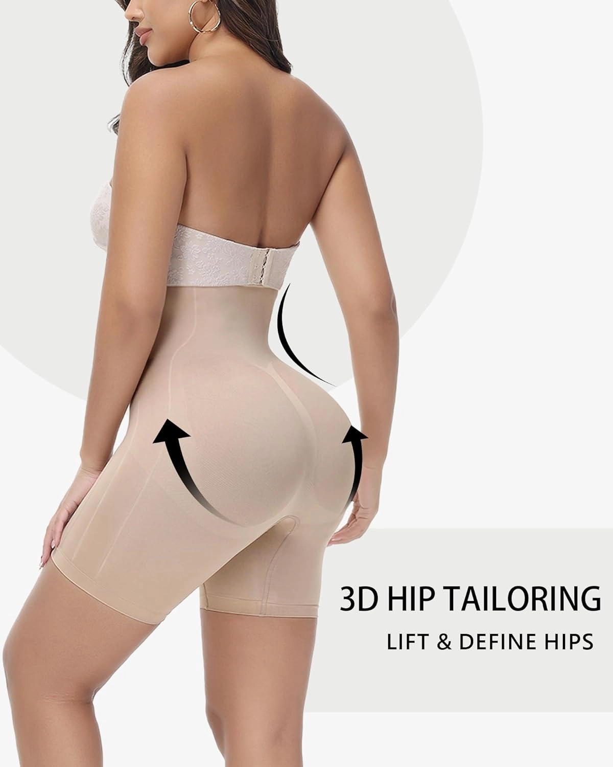 Seamless Tummy Control Shapewear for Women Butt Lifting Shorts High Waisted Panties Strapless Fajas Colombianas