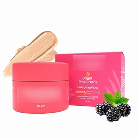 SELVANI Bright Pink Face Cream | Long-Lasting Hydration | Light make up look | Vegan | Niacinamide & Mulberry Extracts| Tinted moisturiser | 50 gm (Warm Beige, 50 g (Pack of 1))