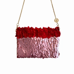 Sequin Bag - Pink Red