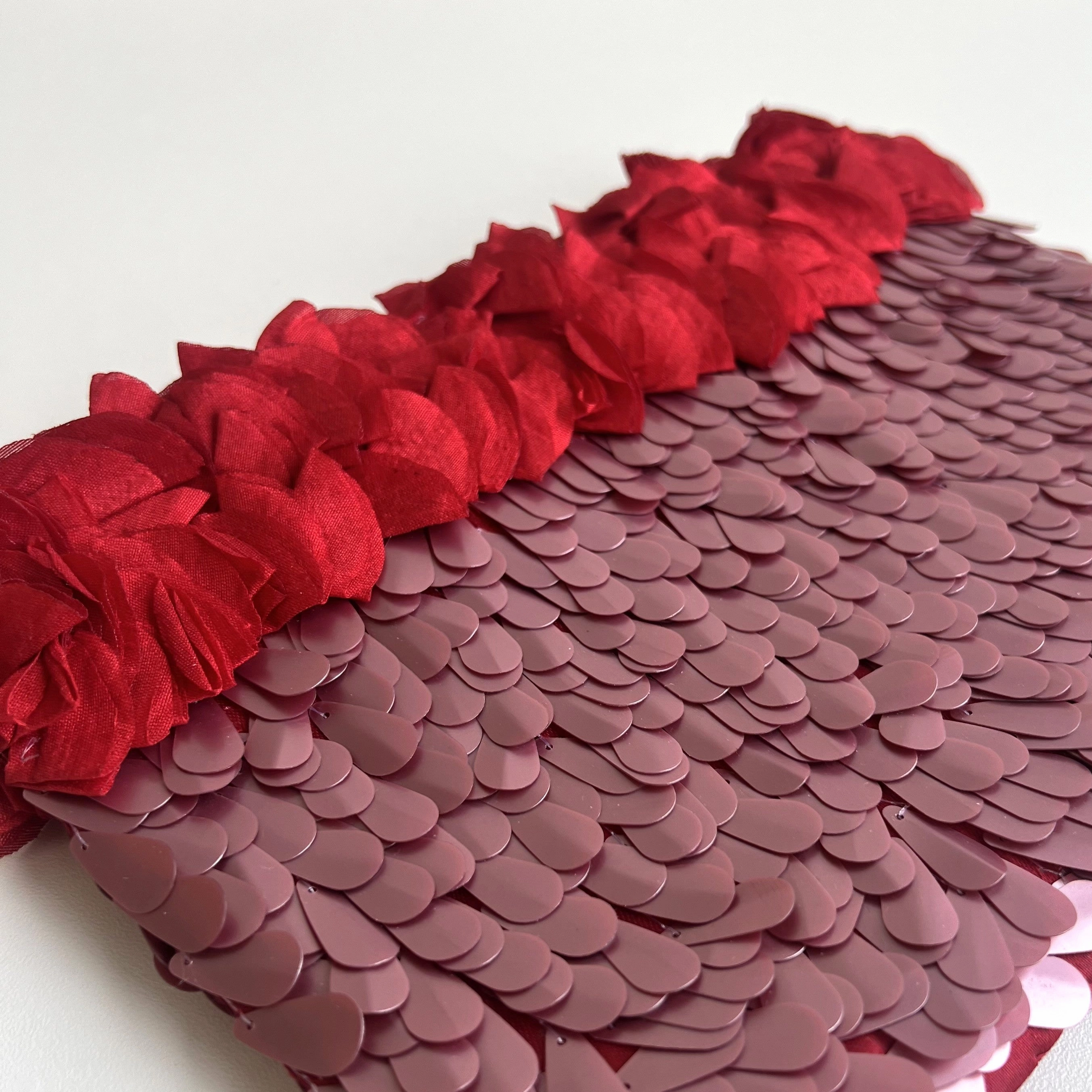 Sequin Bag - Pink Red
