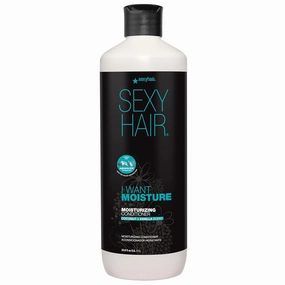 SEXYHAIR I WANT MOISTURE Shampoo/Conditioner, 10.1oz | Tames Frizz | Increases Shine by 60% | All Hair Types