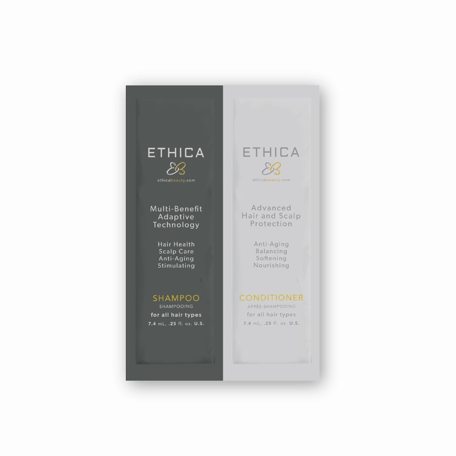 Shampoo and Conditioner. Clarifying & Deep Conditioning. Promotes Strong, Healthy Hair, Scalp, and Hair Growth (Travel Size)