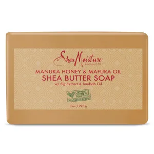 Shea Moisture Manuka Honey & Mafura Oil Shea Butter Natural Soap Bar with Fig Extract and Baobab Oil - Shea Moisture Products to Nourish and Boost Skin Hydration, 8 Oz