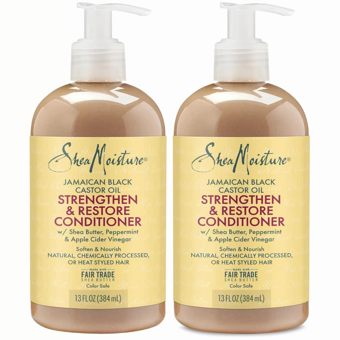 Shea Moisture Jamaican Black Conditioner Strength/Grow 13 Ounce (384ml) (2 Pack)