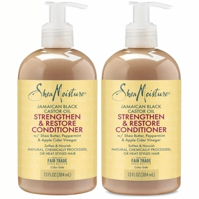 Shea Moisture Jamaican Black Conditioner Strength/Grow 13 Ounce (384ml) (2 Pack)