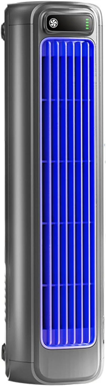 Sherum Cooling Ace Portable Air Conditioner, 2025 Energy Efficient Air Conditioner Cooling Fan Quiet, 3 Speeds & Led Touch Screen, Rechargeable, 24h Long-Lasting Battery Life (Gray)
