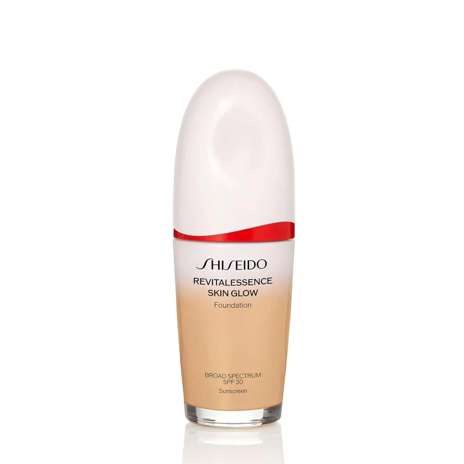 Shiseido RevitalEssence Skin Glow Foundation SPF 30, 320 Pine - Buildable, Medium Coverage - 24-HR Hydration & 12-HR Wear - Transfer, Crease & Fade Resistant - Non-Comedogenic - All Skin Types