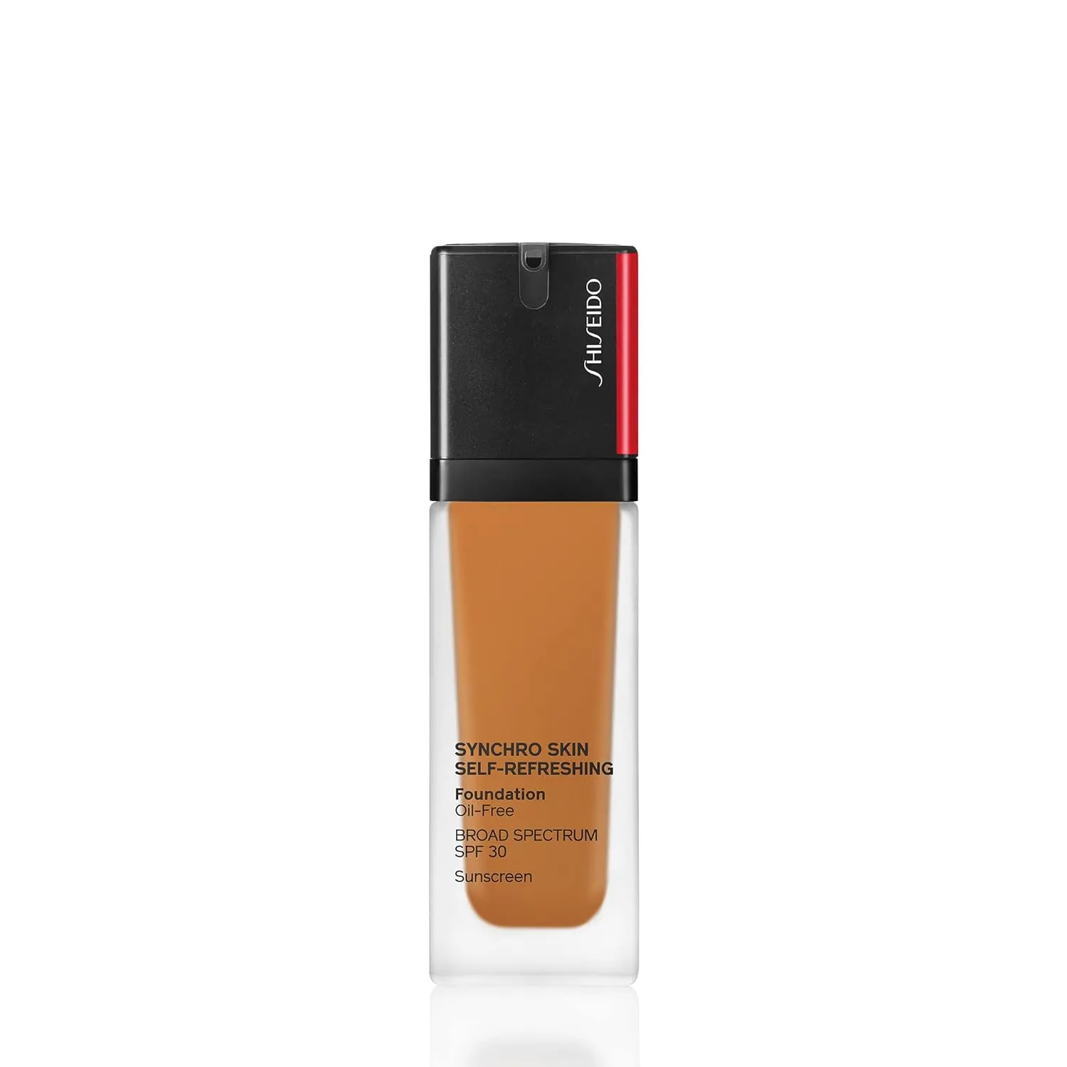 Shiseido Synchro Skin Self-Refreshing Foundation SPF 30 - Medium, Buildable Coverage   24-Hour Wear - Waterproof & Transfer Resistant - Non-Comedogenic