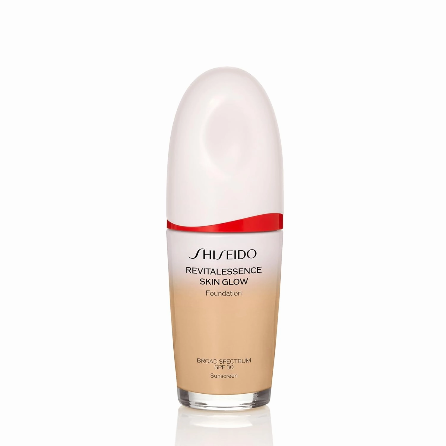 Shiseido RevitalEssence Skin Glow Foundation SPF 30 - Buildable, Medium Coverage - 24-HR Hydration & 12-HR Wear - Transfer, Crease & Fade Resistant - Non-Comedogenic - All Skin Types