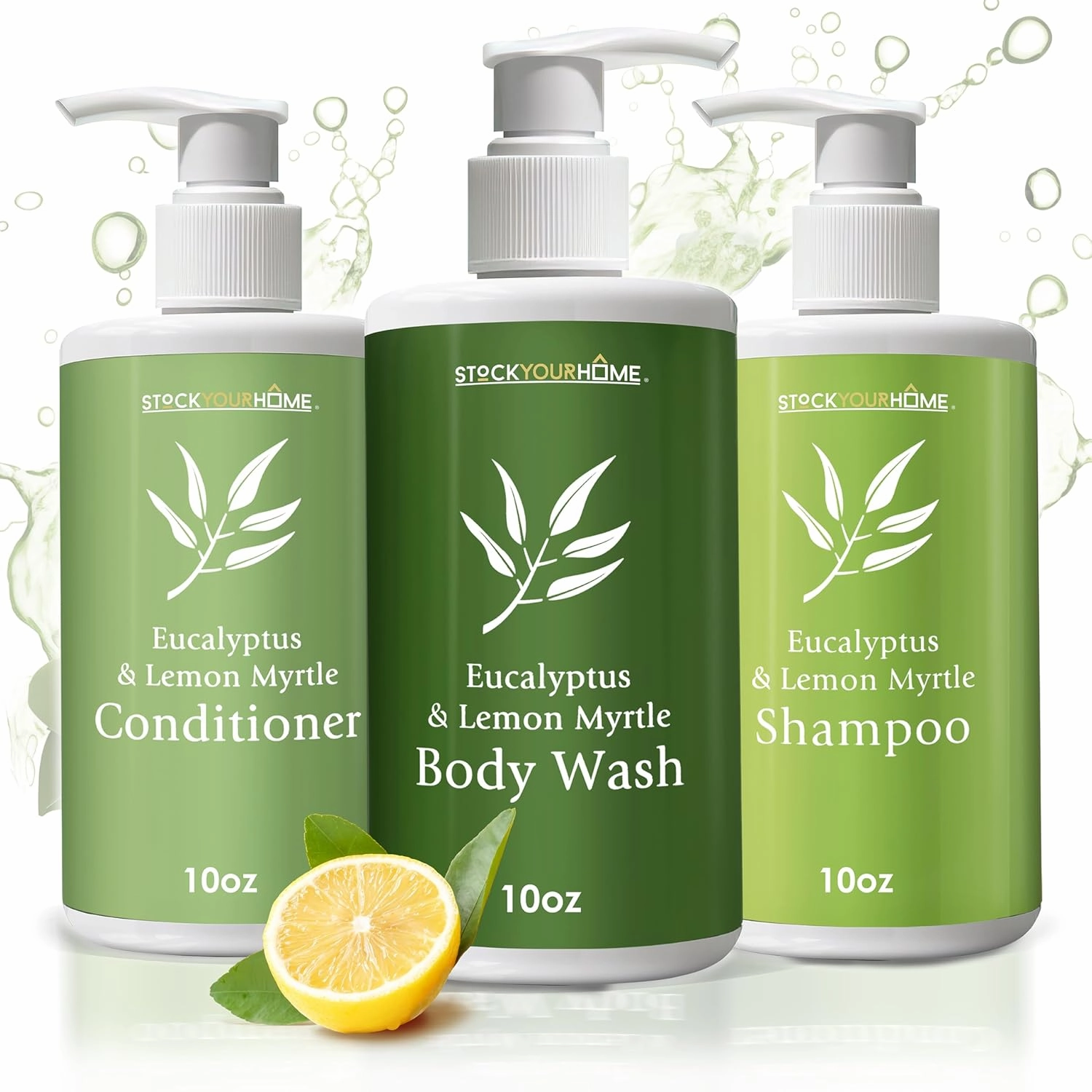 Shower Essentials Set for Men and Women, Includes 10 oz Body Wash, Shampoo, and Conditioner, Hydrating & Nourishing Shampoo Conditioner Body Wash Set, guest bathroom toiletries, for Hotels