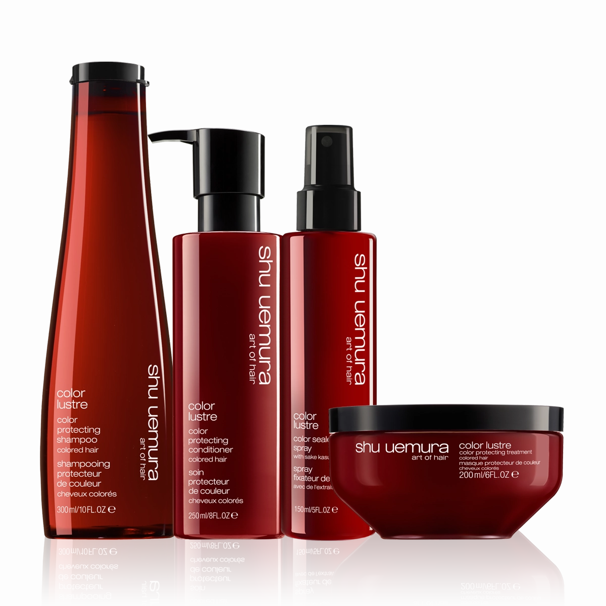 Shu Uemura Color Lustre Color Protecting Shampoo, Conditioner, Masque & Serum - New Formula