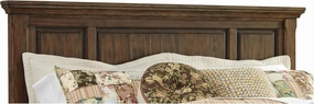 Signature Design by Ashley Flynnter Transitional Panel Headboard ONLY, Queen, Tobacco Brown