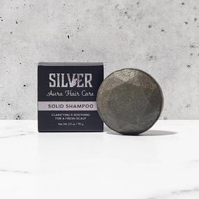 Silver Aura Shampoo | Flaky, Itchy Scalps, All Curl Types | Gently Clarifying, Soothing, Scalp Balancing