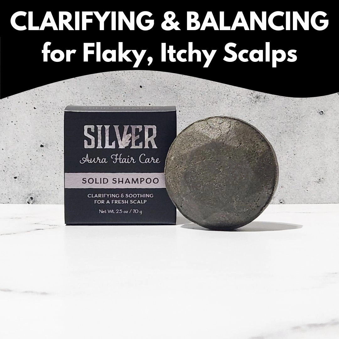 Silver Aura Shampoo | Flaky, Itchy Scalps, All Curl Types | Gently Clarifying, Soothing, Scalp Balancing