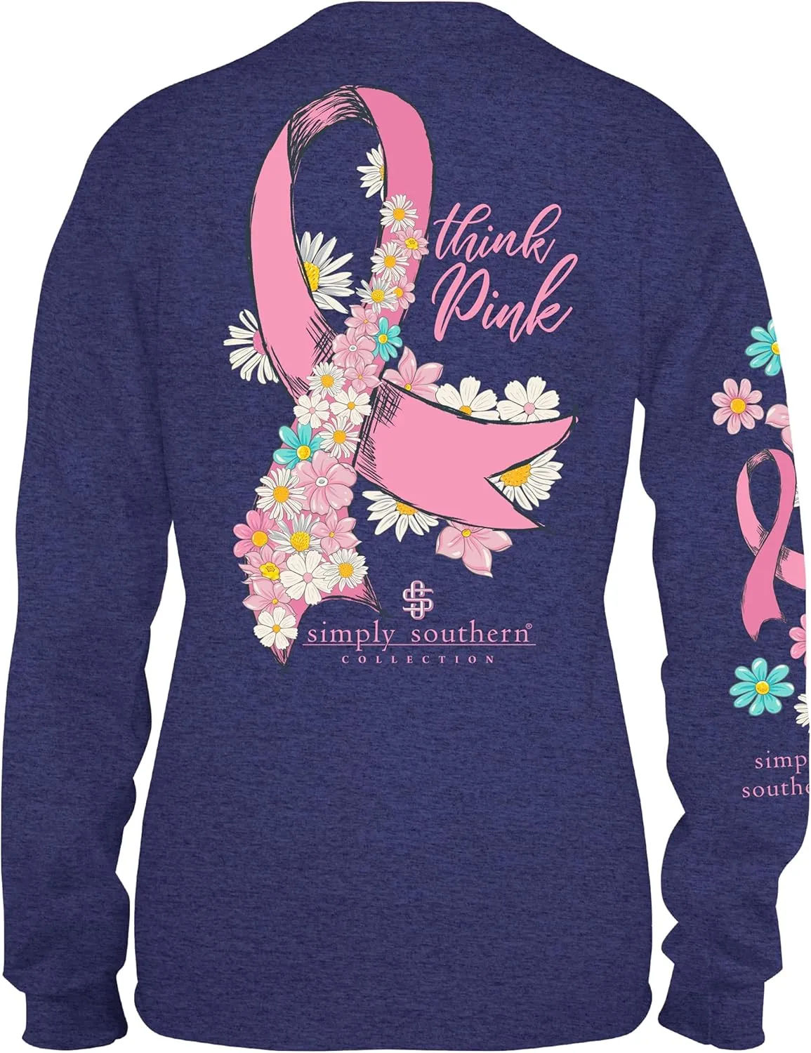 Simply Southern Think Pink Women's Long Sleeve T-Shirt