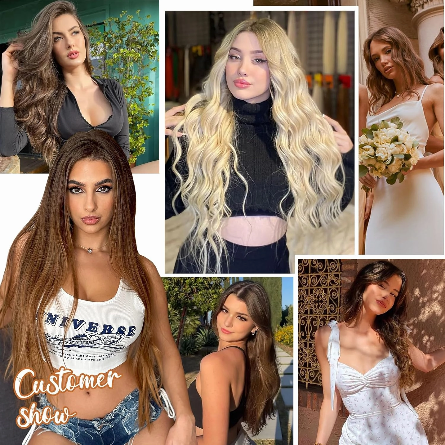 Sisily Clip in Hair Extensions Real Human Hair, Premium Human Hair Clip in Extensions Chocolate Brown to Blonde Balayage, Soft Straight Hair Extensions Real Human Hair Clip ins 7PCS （18 Inch）