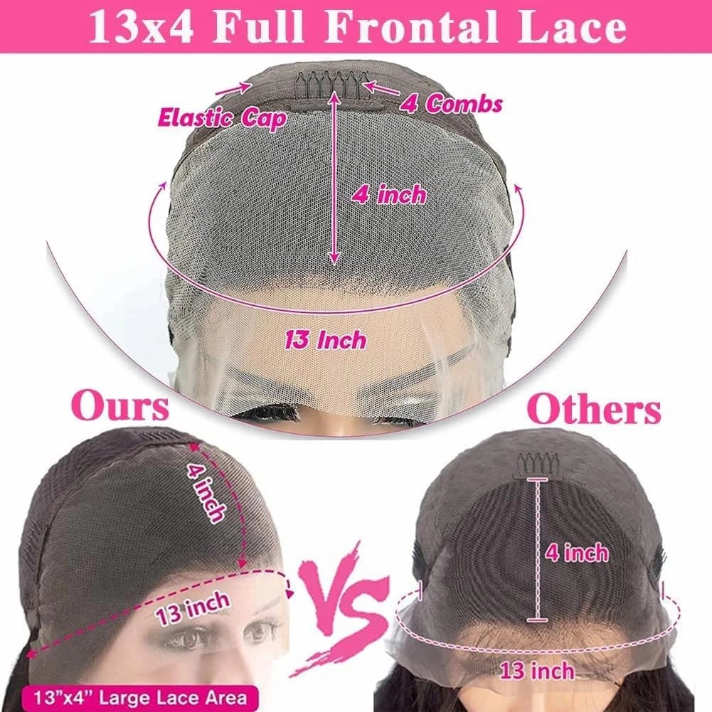 Skin Bob Wig Human Hair 13x4 Lace Frontal Wig Straight Short Bob Wigs for Women Glueless Bob Wigs Human Hair Pre Plucked Free Part Natural Color 10 Inch 180 Density