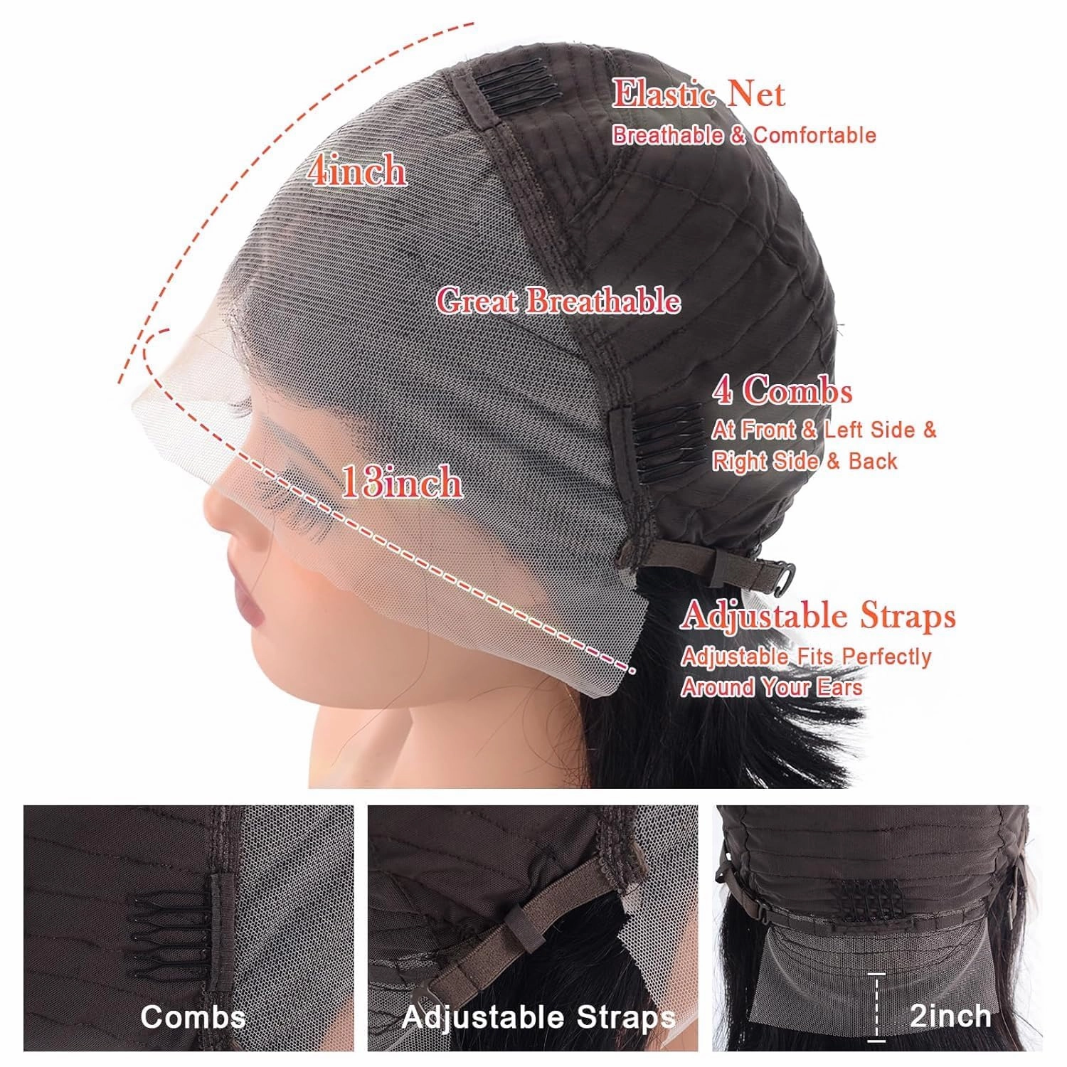 Skin Bob Wig Human Hair 13x4 Lace Frontal Wig Straight Short Bob Wigs for Women Glueless Bob Wigs Human Hair Pre Plucked Free Part Natural Color 10 Inch 180 Density
