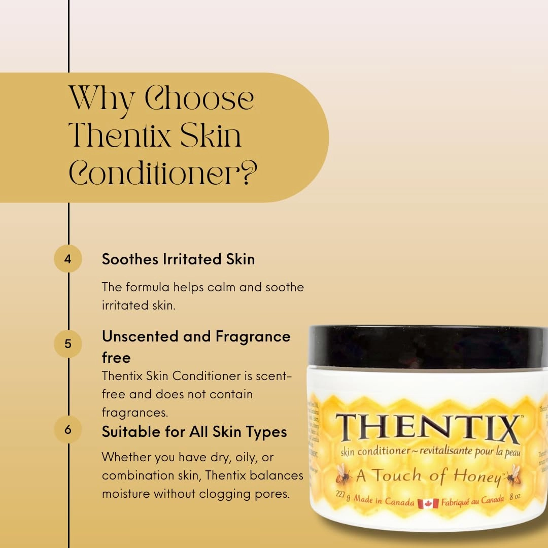 Skin Conditioner, 8oz - Non-Greasy, Unscented Moisturizer for Sensitive Skin, Nourishes Face, Body & Hands
