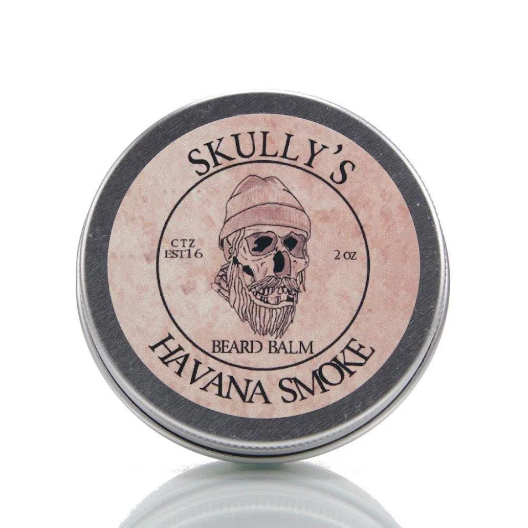 Skully's Beard Oil: Beard Balm - Havana Smoke - Leave in Conditioner for Beards - 2 oz. - Tame, Style|Tobacco & Peppermint