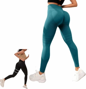 Slimove 3D Leggings Women's High Waisted Stretch Fitness Running Yoga Pants Ventilated and Comfortable
