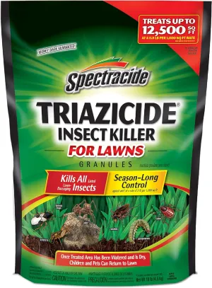 Spectracide Triazicide Insect Killer For Lawns Granules, 10 lb Bag (Pack of 4) , Kills All Listed Lawn-Damaging Insects