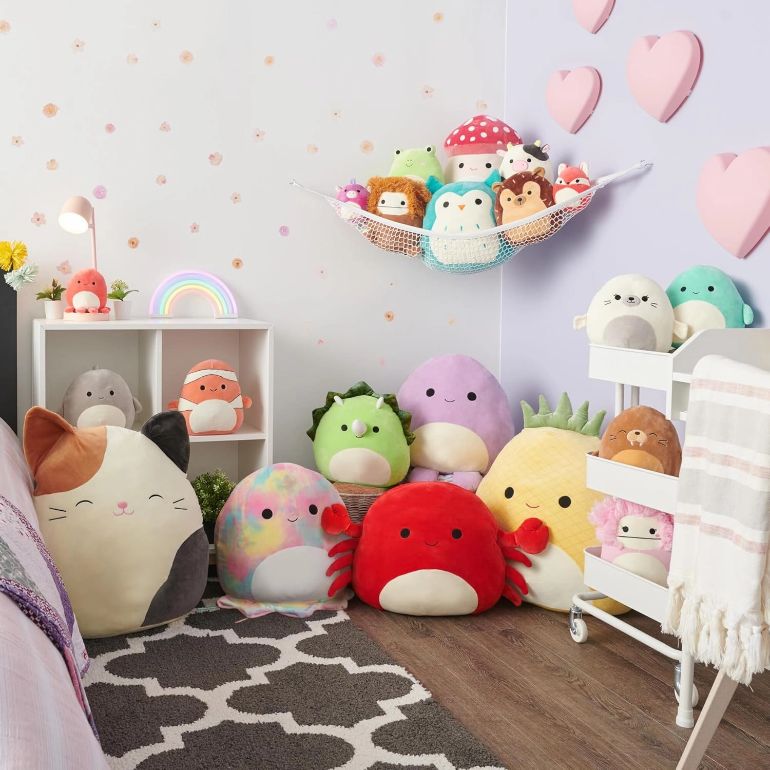 Squishmallows 20-Inch Diane Peach Bigfoot with Rainbow Hair - Jumbo Ultrasoft Official Kelly Toy Plush - Amazon Exclusive