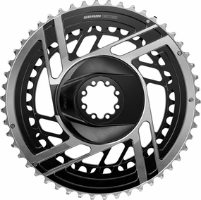 SRAM RED AXS 2X Power Meter Chainring Kit - 52/39t, 2x12-Speed, 8-Bolt, Direct Mount, Black/Silver, E1
