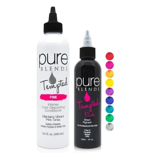 Stain & Maintain Semi Permanent Hair Color Dye Kit | Vibrant & Long Lasting Hair Color | Moisturizing Color Depositing Conditioner Maintains Hair Color Further