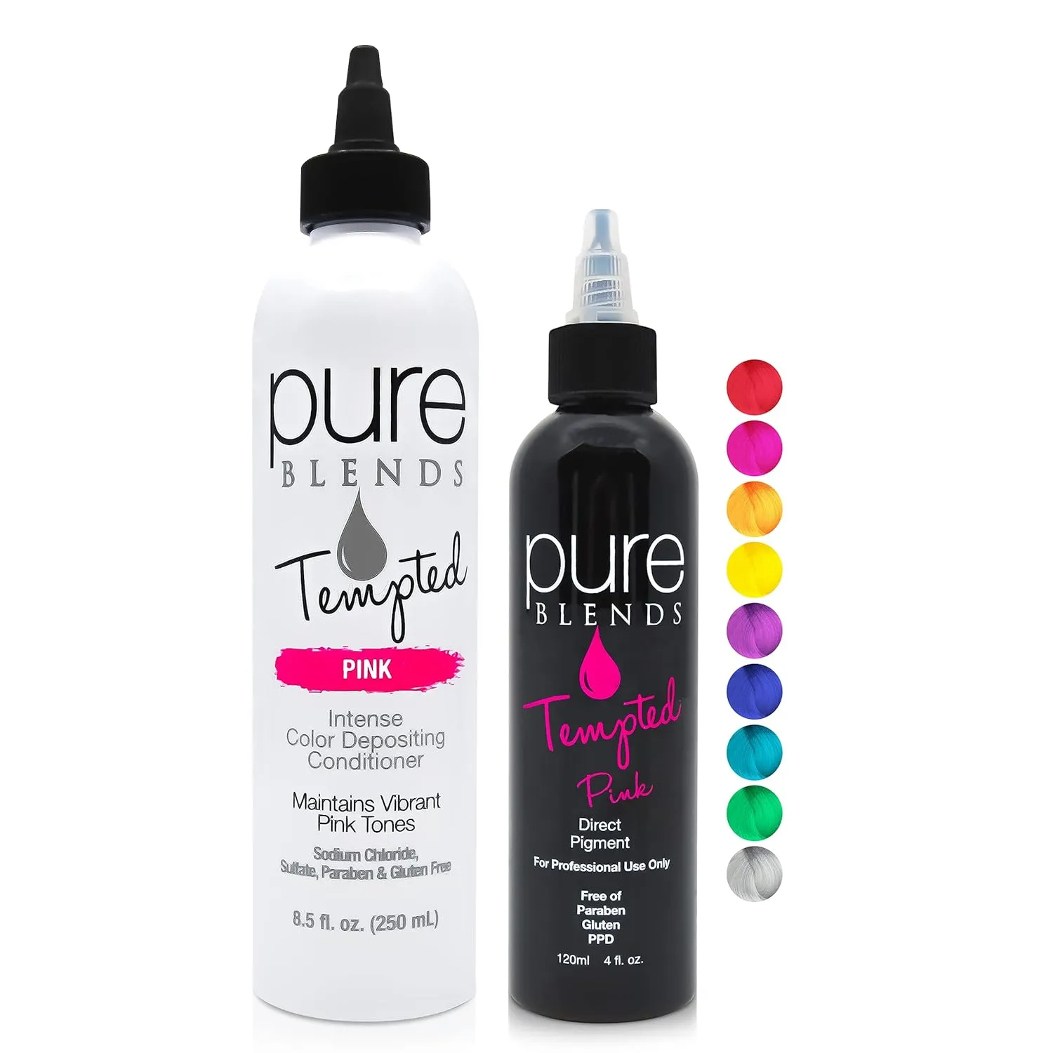 Stain & Maintain Semi Permanent Hair Color Dye Kit | Vibrant & Long Lasting Hair Color | Moisturizing Color Depositing Conditioner Maintains Hair Color Further
