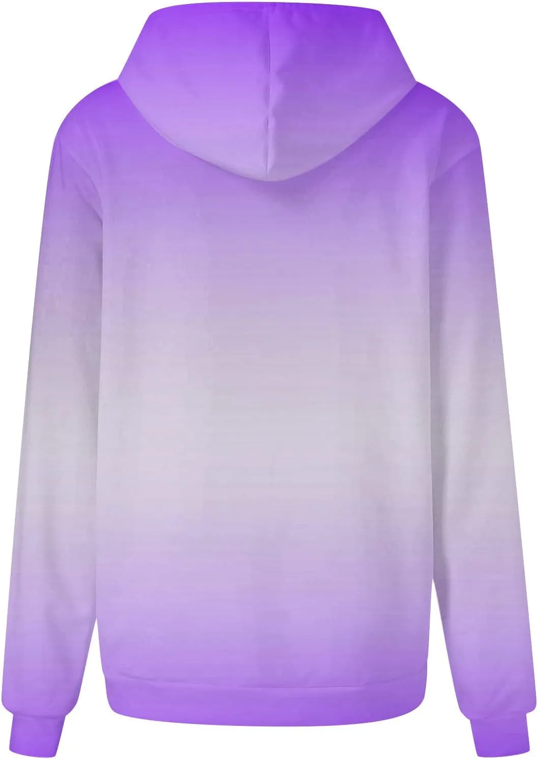 Stessotudo Women’s Hoodies 2023 Casual Gradient Long Sleeve Oversized Sweatshirts Pocketed Aesthetic Fashion Pullover Tops