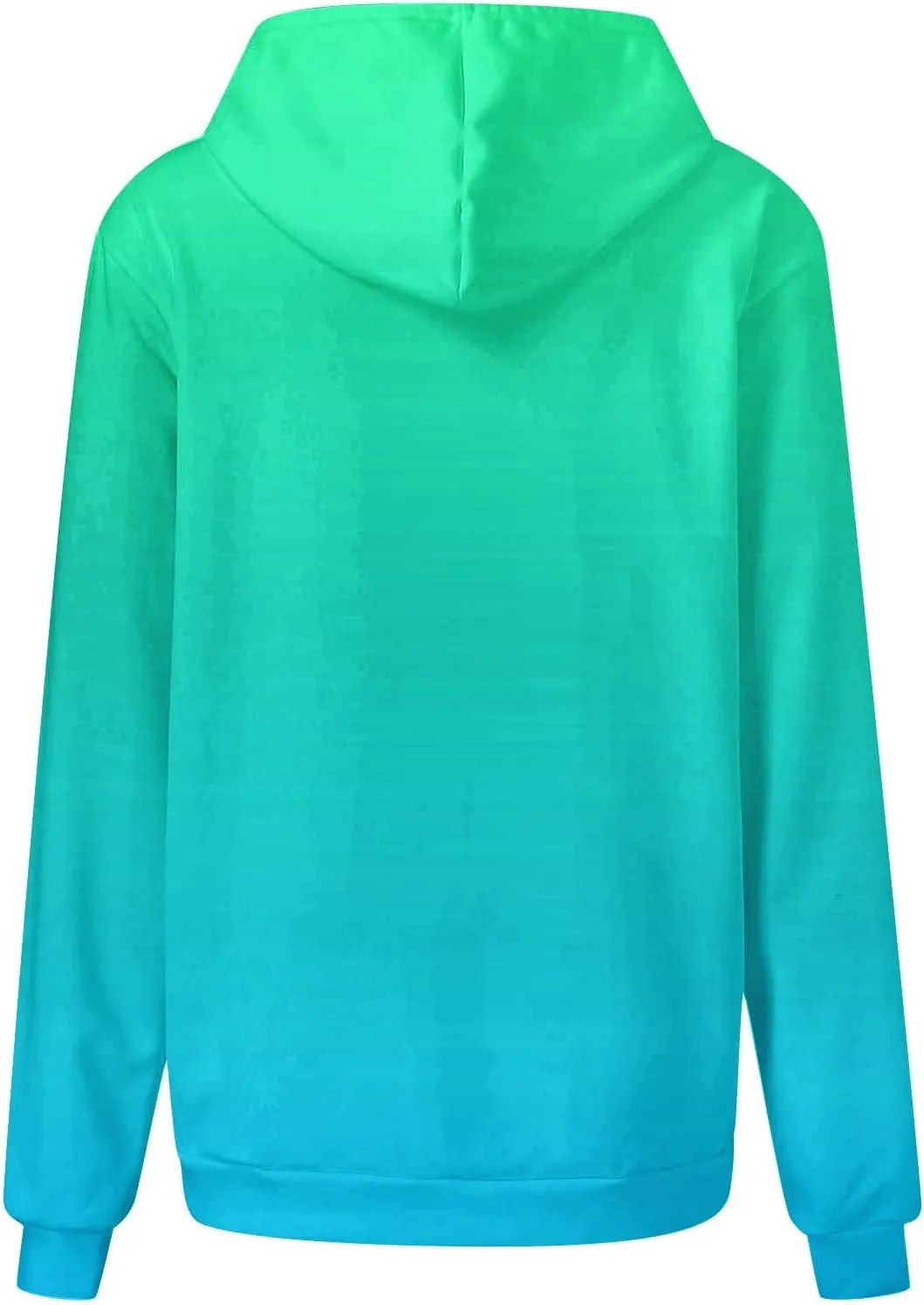 Stessotudo Women’s Hoodies 2023 Casual Gradient Long Sleeve Oversized Sweatshirts Pocketed Aesthetic Fashion Pullover Tops