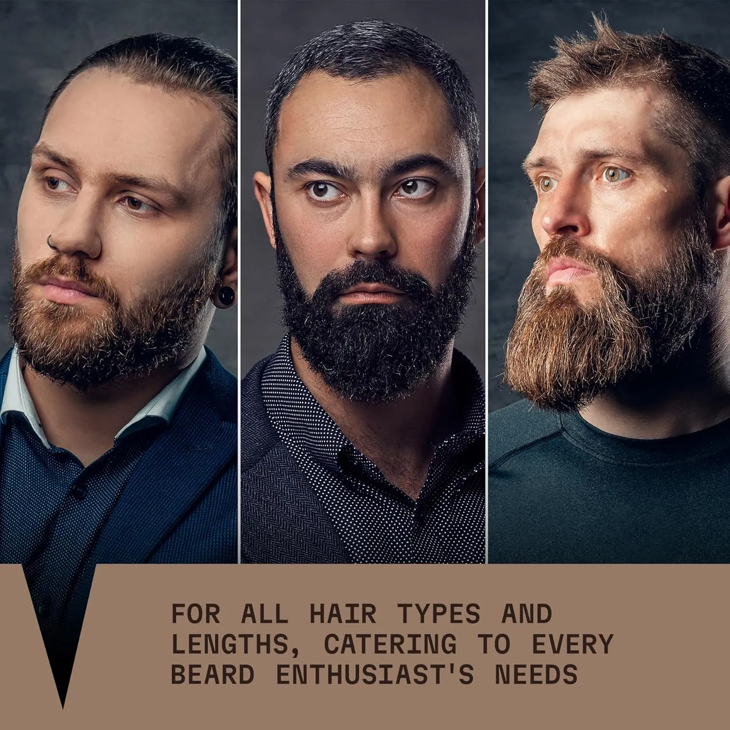 Striking Viking Beard Care Set (Sandalwood) - Paraben & Sulfate Free Shampoo with Jojoba Oil - Deep Clean for All Beard Types (10oz Per Bottle)