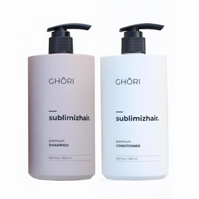 Sublimizhair Premium Shampoo & Conditioner – Made in Korea, With Decocted Herbal Extract, Replenishes Moisture for Soft, Shiny Hair, Strengthens Scalp, Helps in Hair Loss, 16.9 FL OZ (500 mL).